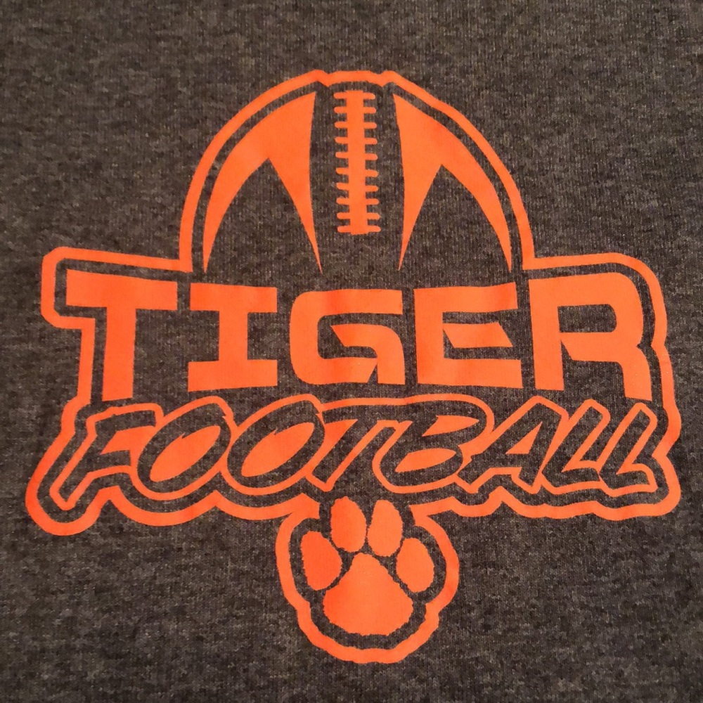 Gildan Youth Large Tiger Football T Shirt - Picture 2 of 3